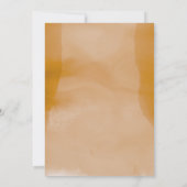 Ochre Waterverf Was foto Afstuderen Aankondiging (Achterkant)