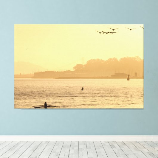 Ochtend aan de baai canvas afdruk (Insitu (Houten vloer))