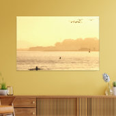 Ochtend aan de baai canvas afdruk (Insitu (Woonkamer))