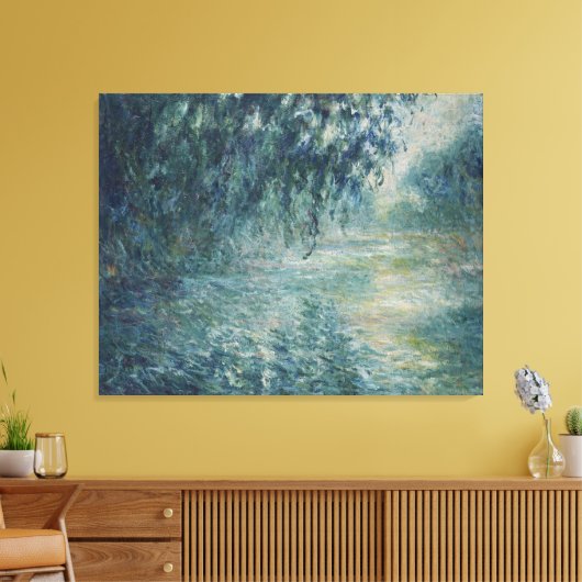 Ochtend aan de Seine Monet Canvas Afdruk (Insitu (Woonkamer))