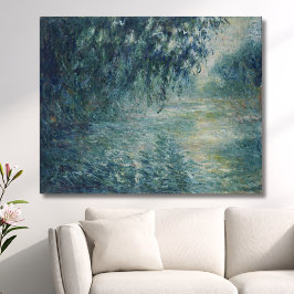 Ochtend aan de Seine Monet Canvas Afdruk