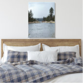 Ochtend aan het meer canvas afdruk (Insitu (Slaapkamer))