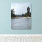 Ochtend aan het meer canvas afdruk (Insitu (Houten vloer))