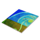 Ochtend Abstract digitaal schilderen Tegeltje (Zijkant)