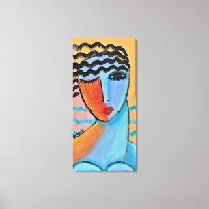 Ochtend Abstract Portret Uitgerekt Canvas Print