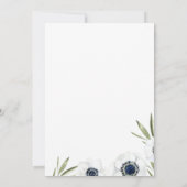 Ochtend Anemoon | Bloemachtige Trouwdag Kaart (Achterkant)