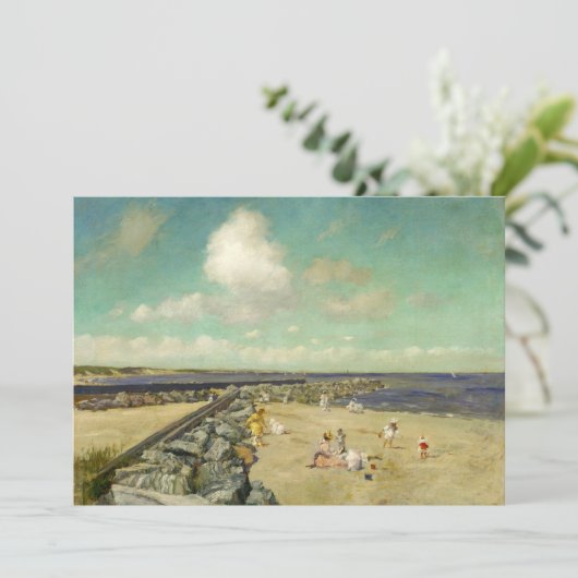 Ochtend bij Breakwater | William Merritt Chase (Staand voorkant)