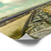 Ochtend bij Breakwater | William Merritt Chase Poster (Hoek)