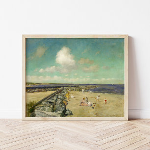 Ochtend bij Breakwater   William Merritt Chase Poster