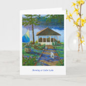 Ochtend bij het Meer van de Ceder Kaart (Gele Bloem)