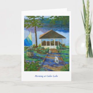 Ochtend bij het Meer van de Ceder Kaart