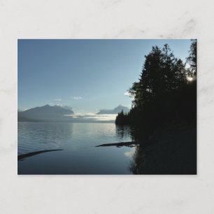 Ochtend bij Lake McDonald in Glacier National Park Briefkaart