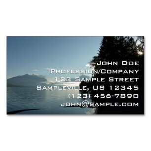 Ochtend bij Lake McDonald in Glacier National Park Magnetisch Visitekaartje