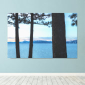 Ochtend bij Lake Tahoe Canvas Afdruk (Insitu (Houten vloer))