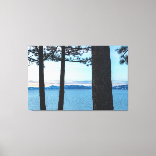 Ochtend bij Lake Tahoe Canvas Afdruk (Voorkant)