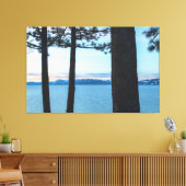 Ochtend bij Lake Tahoe Canvas Afdruk (Insitu (Woonkamer))