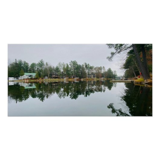 Ochtend bij Mirror Lake   Perfect Poster (Voorkant)