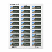 Ochtend bij Sand Beach Etiket (Full Sheet)
