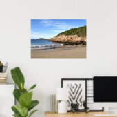 Ochtend bij Sand Beach Poster (Thuiskantoor)
