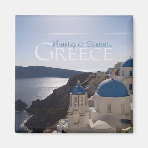 Ochtend bij Santorini Griekenland Souvenir Koelkas Magneet