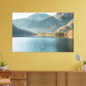 Ochtend bij Silver Lake Canvas Afdruk (Insitu (Woonkamer))