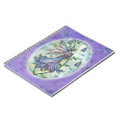 Ochtend Blau Bloem Feeën Notitieboek (Linkerzijde)