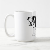 Ochtend Bulldog, Moedige Helderheid Koffiemok (Links)