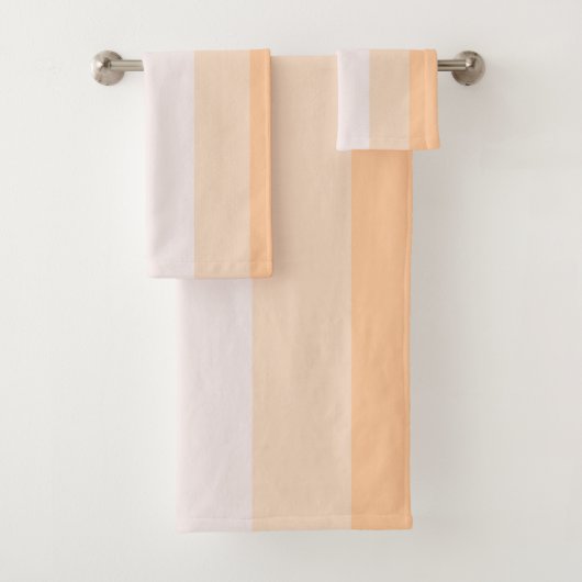 Ochtend Dew roze en gele strepen Bad Handdoek (Insitu)