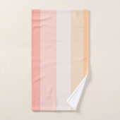Ochtend Dew roze en gele strepen Bad Handdoek (Handdoek)