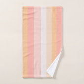 Ochtend Dew roze en gele strepen Bad Handdoek (Handdoek)