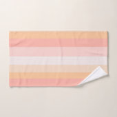 Ochtend Dew roze en gele strepen Bad Handdoek (Handdoek)