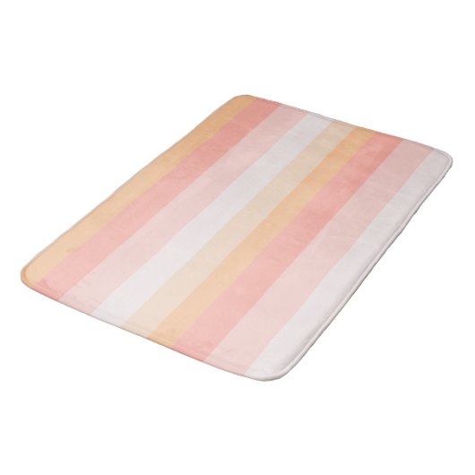 Ochtend Dew roze en gele strepen Badmat (Gekanteld)