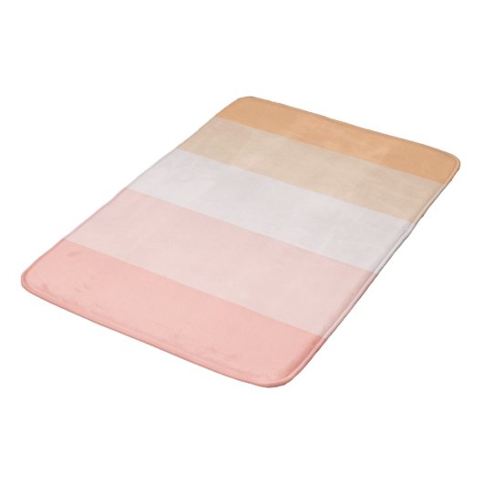 Ochtend Dew roze en gele strepen Badmat (Gekanteld)