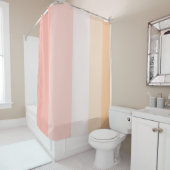 Ochtend Dew roze en gele strepen Douchegordijn (In situ)