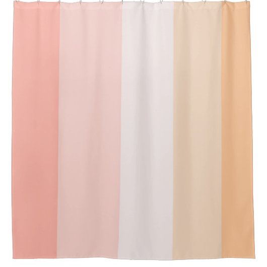 Ochtend Dew roze en gele strepen Douchegordijn (Voorkant)