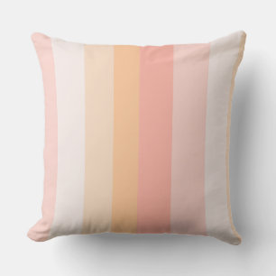 Ochtend Dew roze en gele strepen Kussen