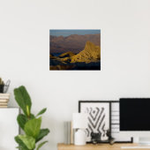 Ochtend eerste licht op Zabriskie Point en 3 Poster (Thuiskantoor)