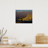 Ochtend eerste licht op Zabriskie Point en 3 Poster (Keuken)