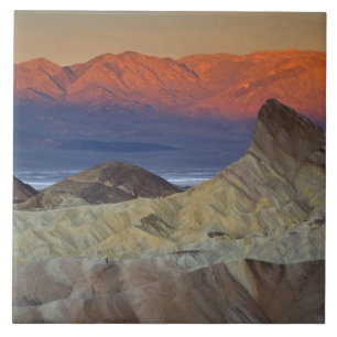 Ochtend eerste licht op Zabriskie Point en Tegeltje