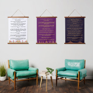 Ochtend en avond Adhkar Hangend Wandkleed