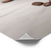 Ochtend Gesponnen-fection - Whimsical Cat Barista Poster (Hoek)