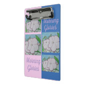 Ochtend Glories op Chain-link Fence Klembord (Angled2)