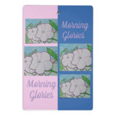 Ochtend Glories op Chain-link Fence Klembord (Achterkant)