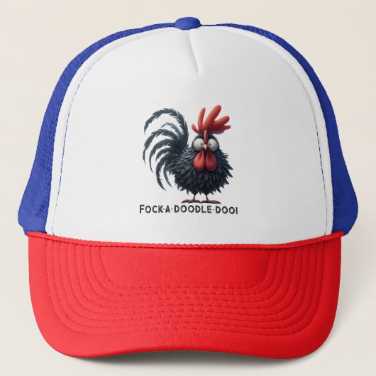 Ochtend Haan - Fock-a-doodle-doo! Trucker Pet (Voorkant)