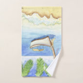 Ochtend in Bali Waterverf Bad Handdoek (Handdoek)