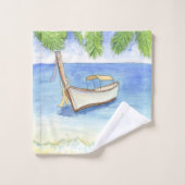 Ochtend in Bali Waterverf Bad Handdoek (Wasdoekje)