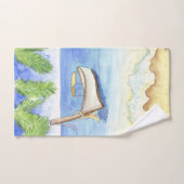 Ochtend in Bali Waterverf Bad Handdoek (Handdoek)