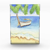 Ochtend in Bali Waterverf Fotoblokken (Voorkant)