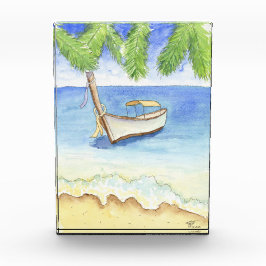 Ochtend in Bali Waterverf Fotoblokken