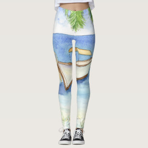 Ochtend in Bali Waterverf Leggings
